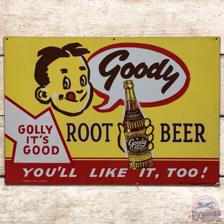Goody Root Beer Golly It's Good SST Sign - 8.9