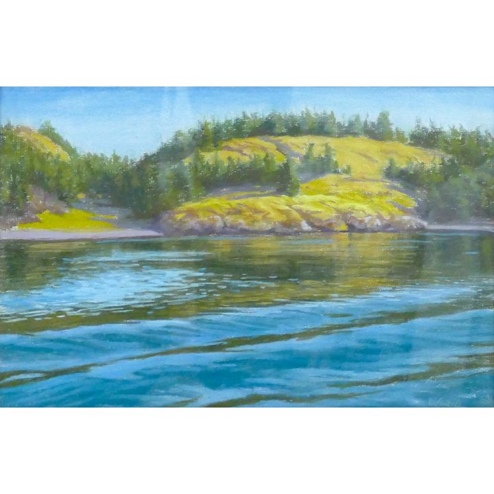 Pat Fridell ''Northwest Passage'' Pastel on Paper Framed 17'' x 22''