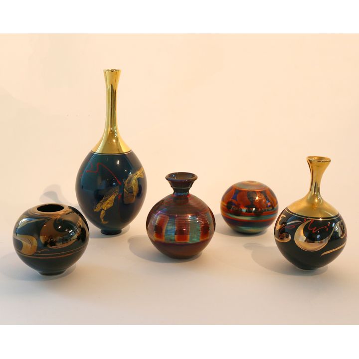 Peter Collis - Collection of five vases
