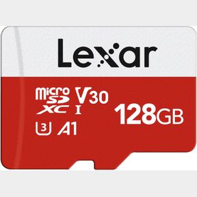 LEXAR 128GB MICRO SD CARD, MICROSDXC UHS-I FLASH MEMORY CARD WITH ADAPTER - UP TO 100MB/S, A1, U3, CLASS10, V30, HIGH SPEED TF CAR