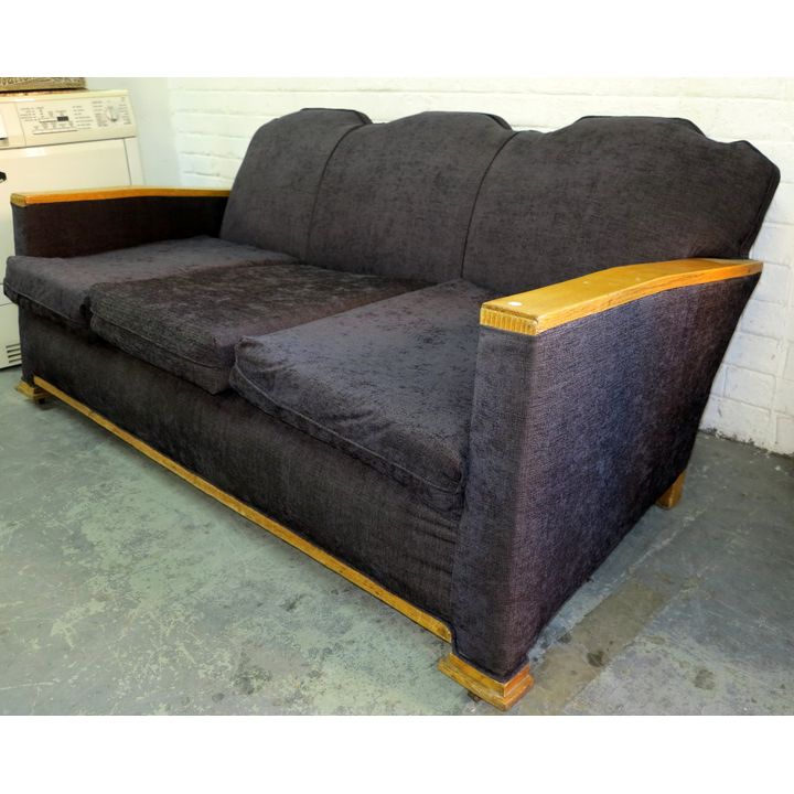 ART DECO UPHOLSTERED SOFA,