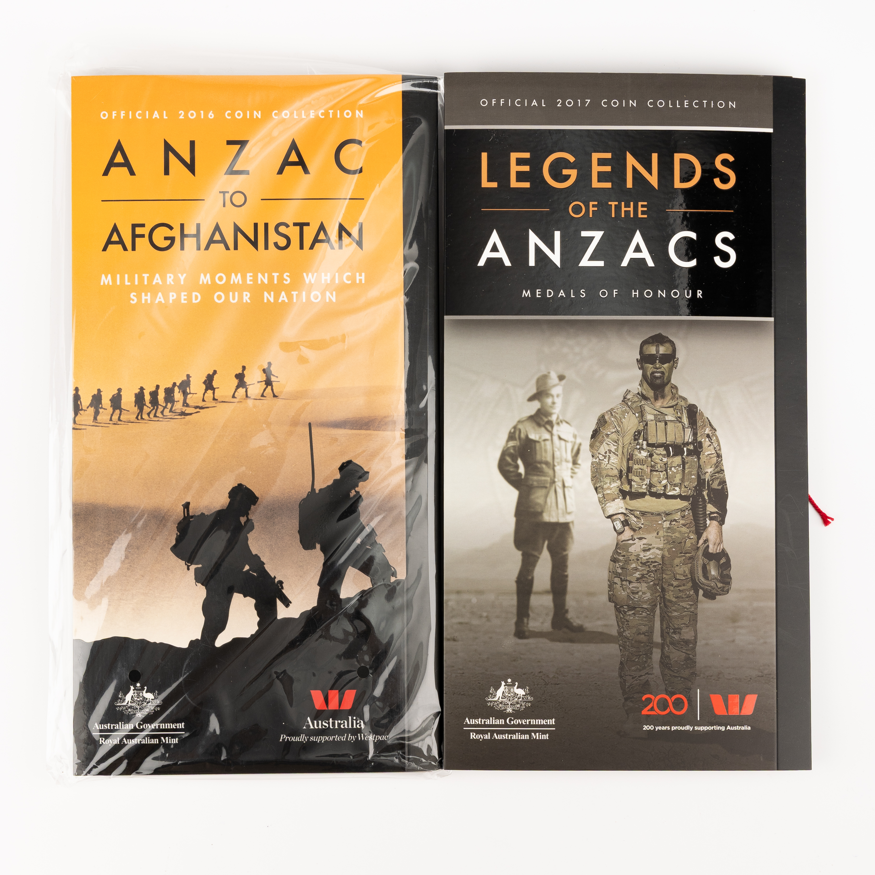 Elizabeth II, RAM - ANZAC to Afghanistan & Legends of the ANZACS, Twenty Cents, 2016 -2017, UNC