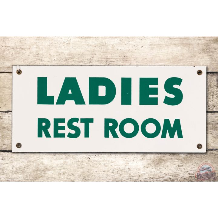 Sinclair Ladies Restroom Porcelain Sign