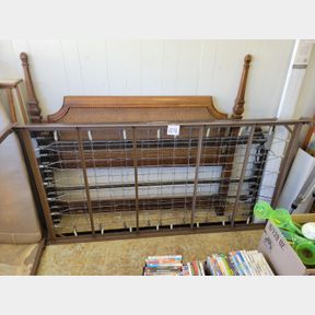 Twin Bed Frame Trundle and Full Size Headboard