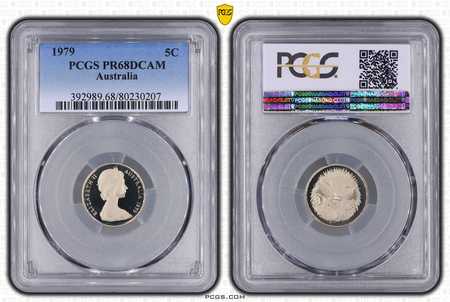 Elizabeth II, Five Cent, 1979, PCGS PR68DCAM