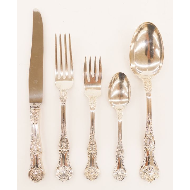 33pc Gorham ''Kings'' Sterling Flatware