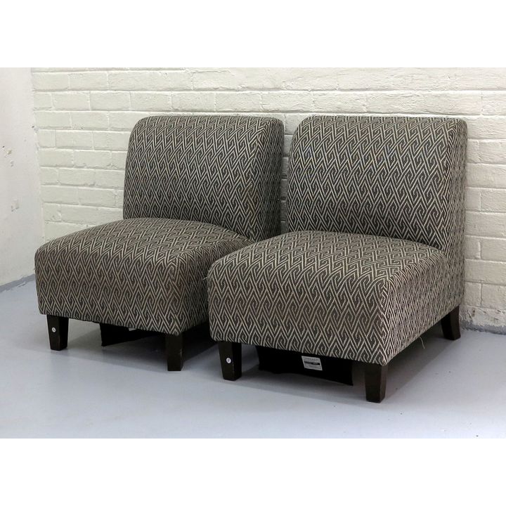 PAIR OF CORICRAFT UPHOLSTERED LOUNGE CHAIRS