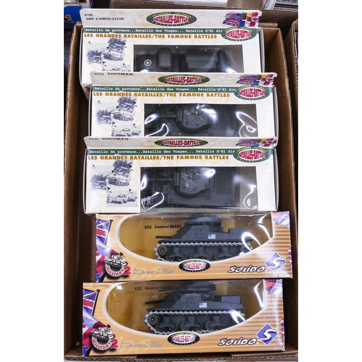 Box 5pc Solido Famous Battles Tank Cars in Boxes