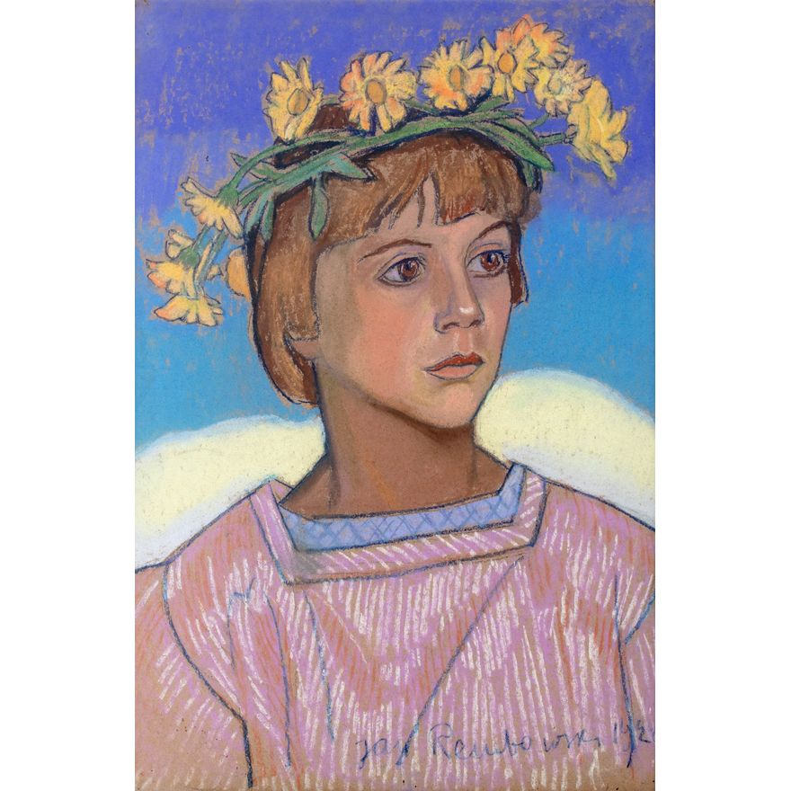 Jan Rembowski | Dziewczyna z wiankiem, 1922 r.