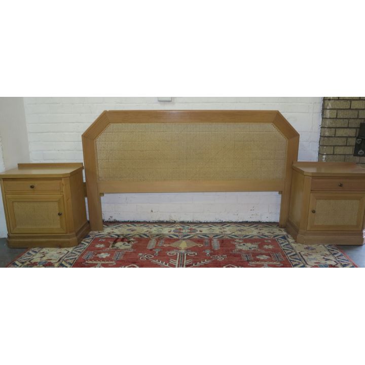 HEADBOARD AND PEDESTALS,