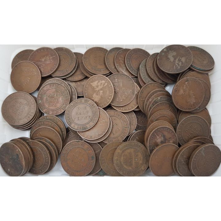 KGV Half Pennies - Approx. 600g