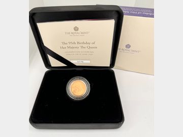 2021 STRUCK ON THE DAY OF ELIZABETH II 95TH BIRTHDAY GOLD SOVEREIGN