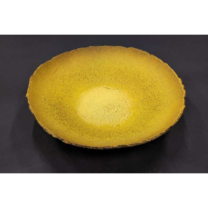 Len Castle - Large experimental Sulphurous bowl