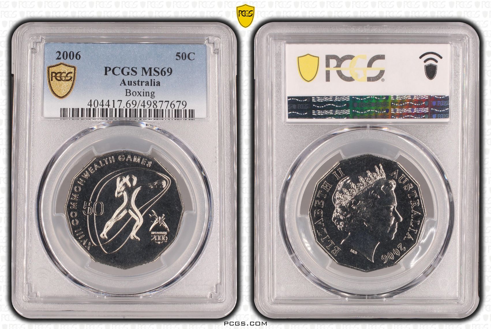 Boxing POP 1/0, Fifty Cent, 2006, PCGS MS69
