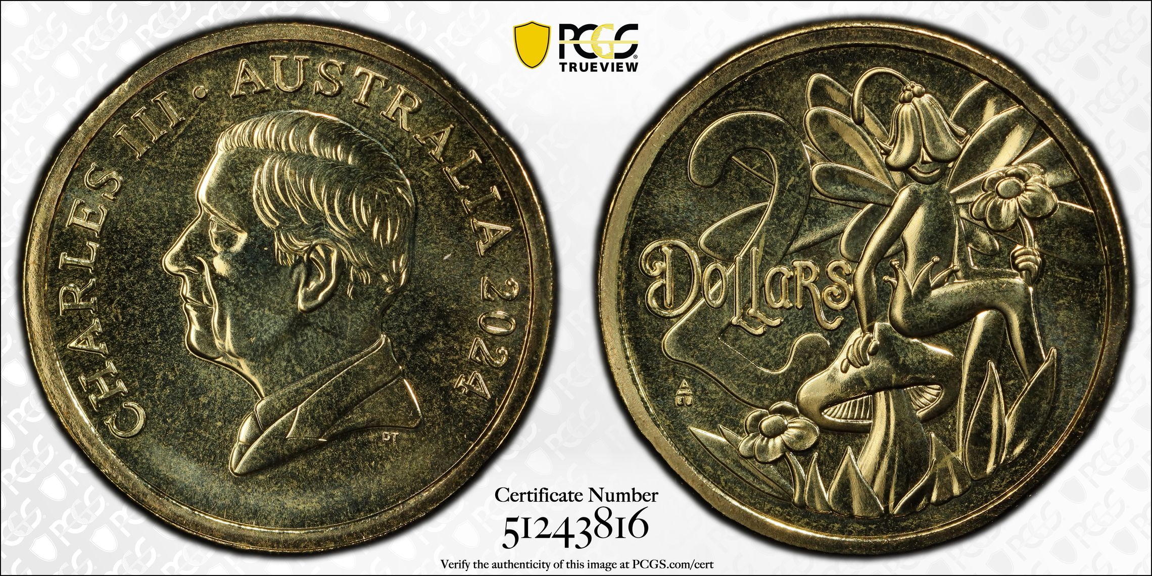 Tooth Fairy, Two Dollar, 2024, PCGS MS69