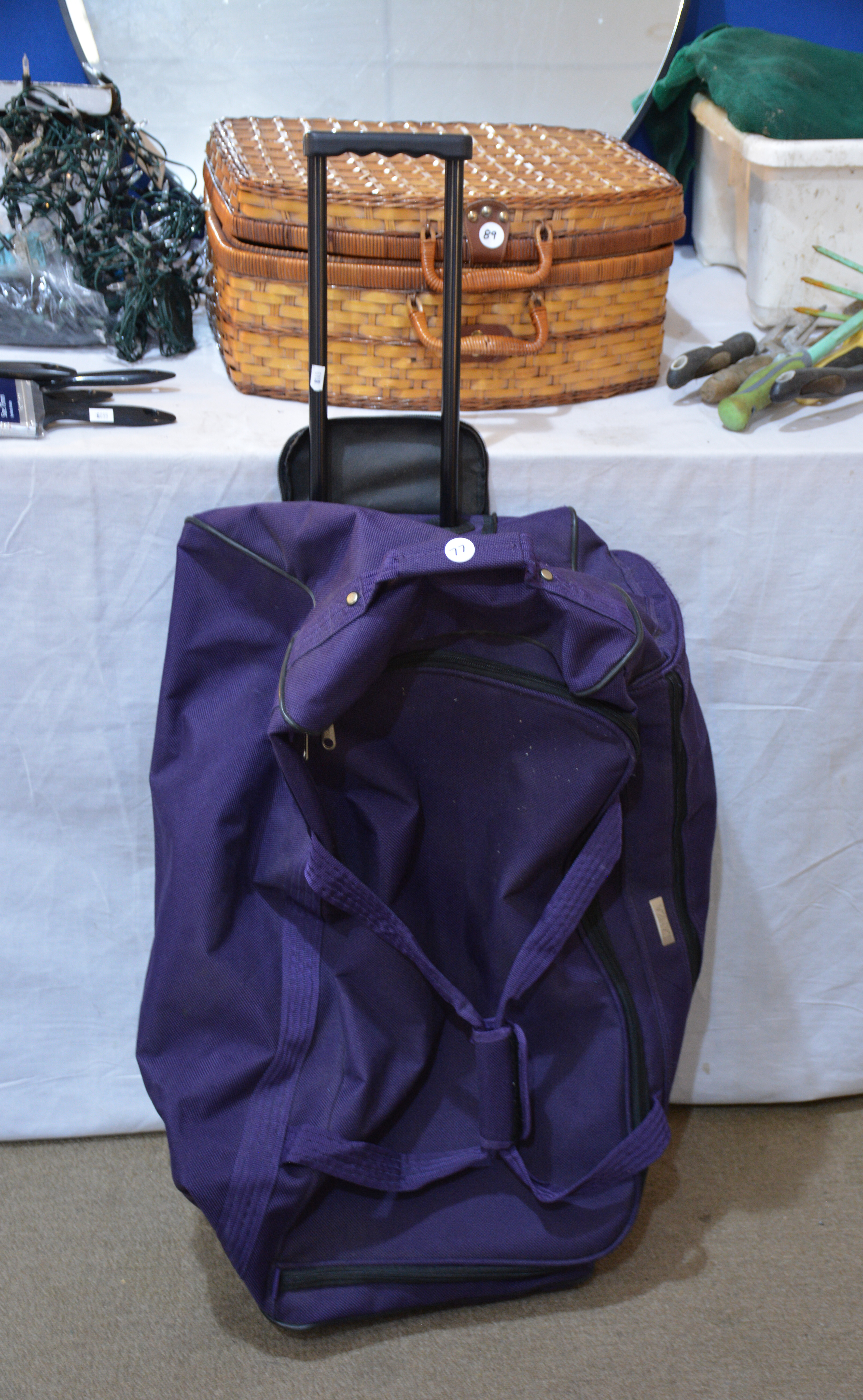 Purple Bag on Wheels — sold at auction in New Zealand for $30