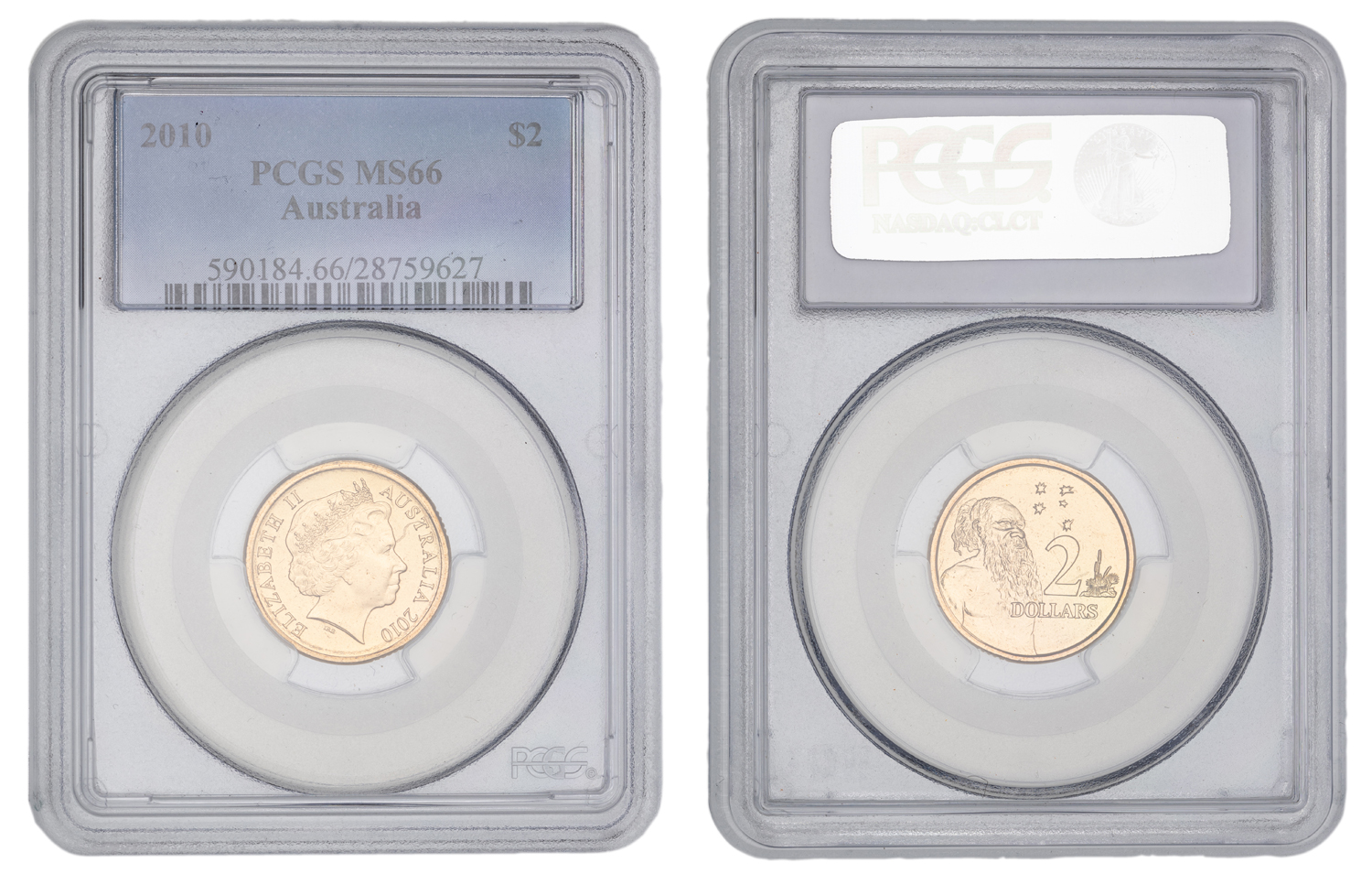 Elizabeth II, Two Dollar, 2010, PCGS MS66
