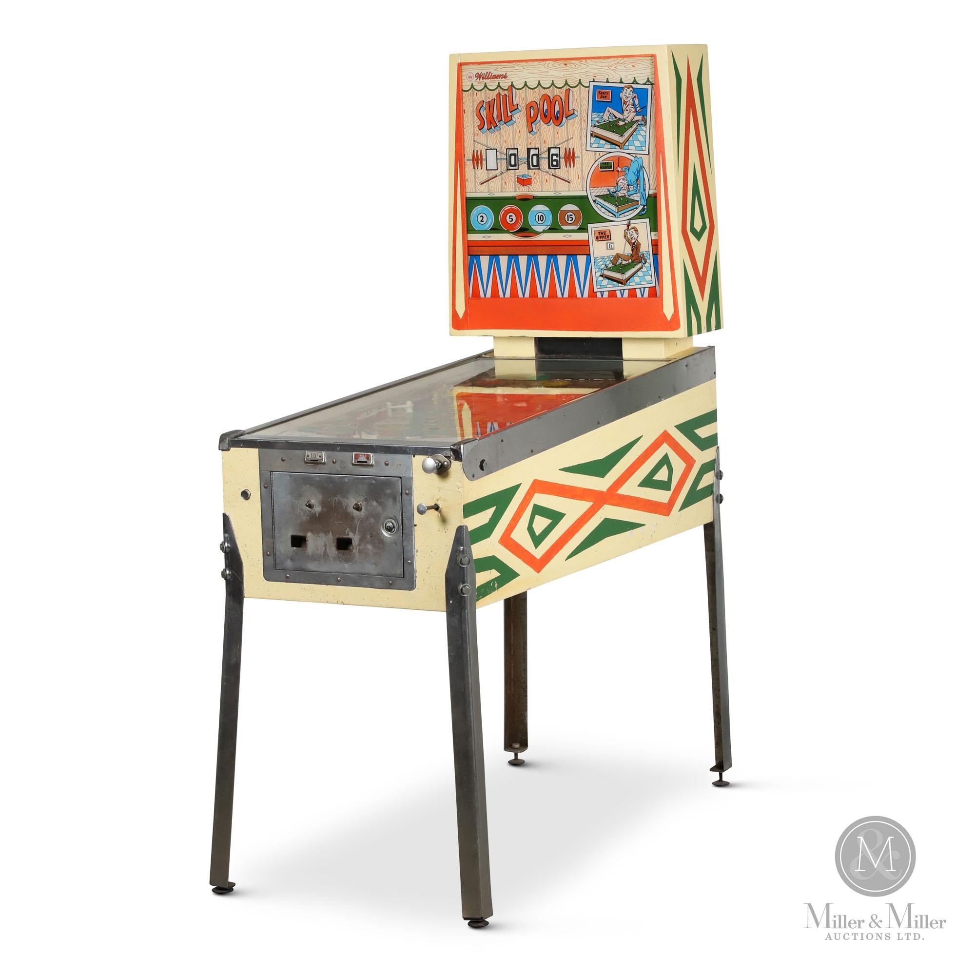 Williams Skill Pool Pinball Machine | Miller & Miller Auctions Ltd