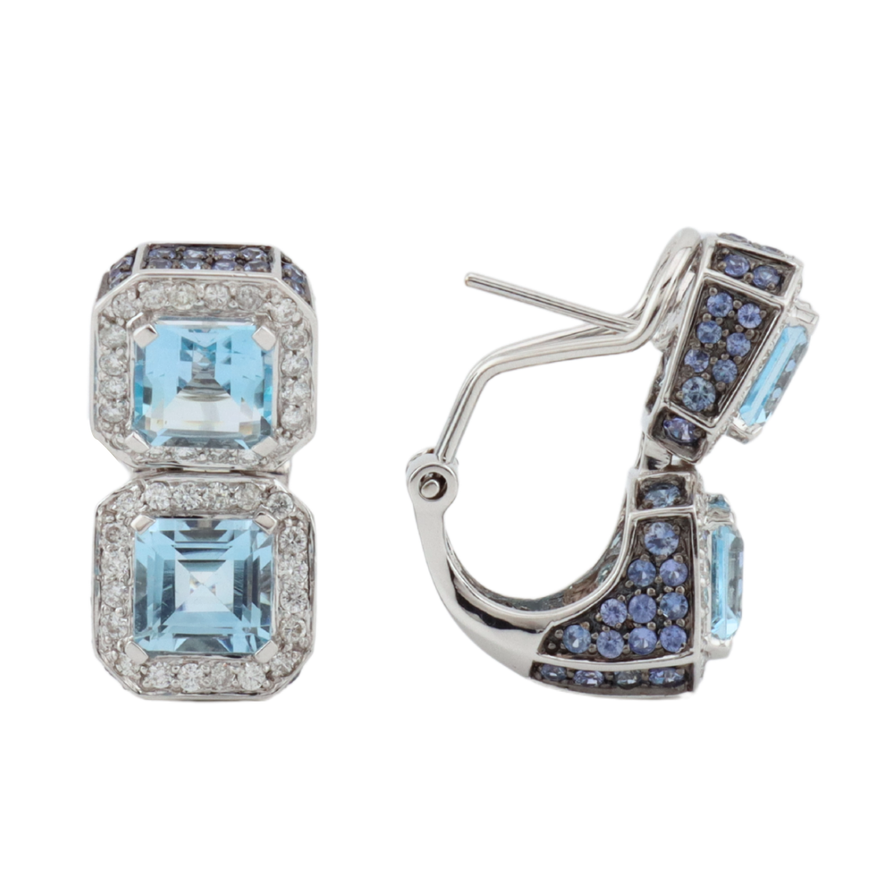 Aretes con topacios