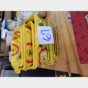 4 pcs casserole set - Temptations, with heat baskets