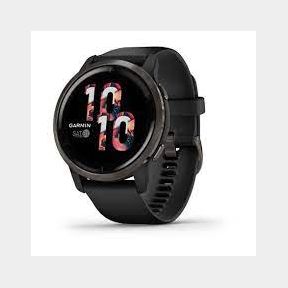 Garmin Venu 2 Smartwatch (45mm) - Slate Bezel with Black Case & Silicone Band | PK 51673/9691 HV B4 (S7)