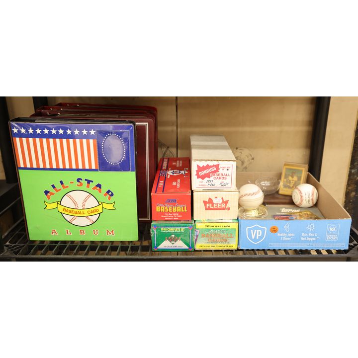 Shelf 1980's and 1990's Basbeall Cards etc. - Topps, Fleer, Score