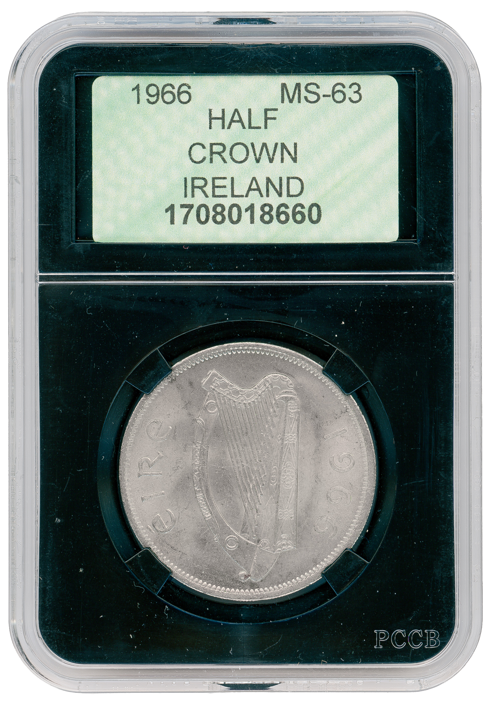 Ireland, Half Crown, 1966, MS63