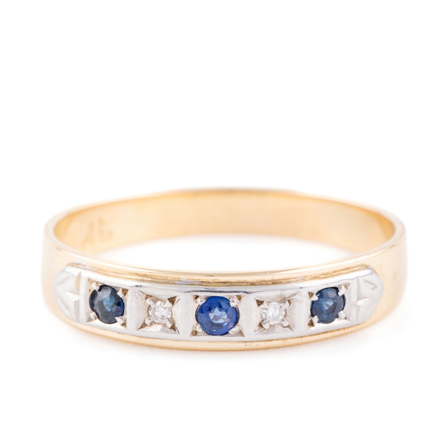 210 · Sapphire & Diamond Band 9ct Gold