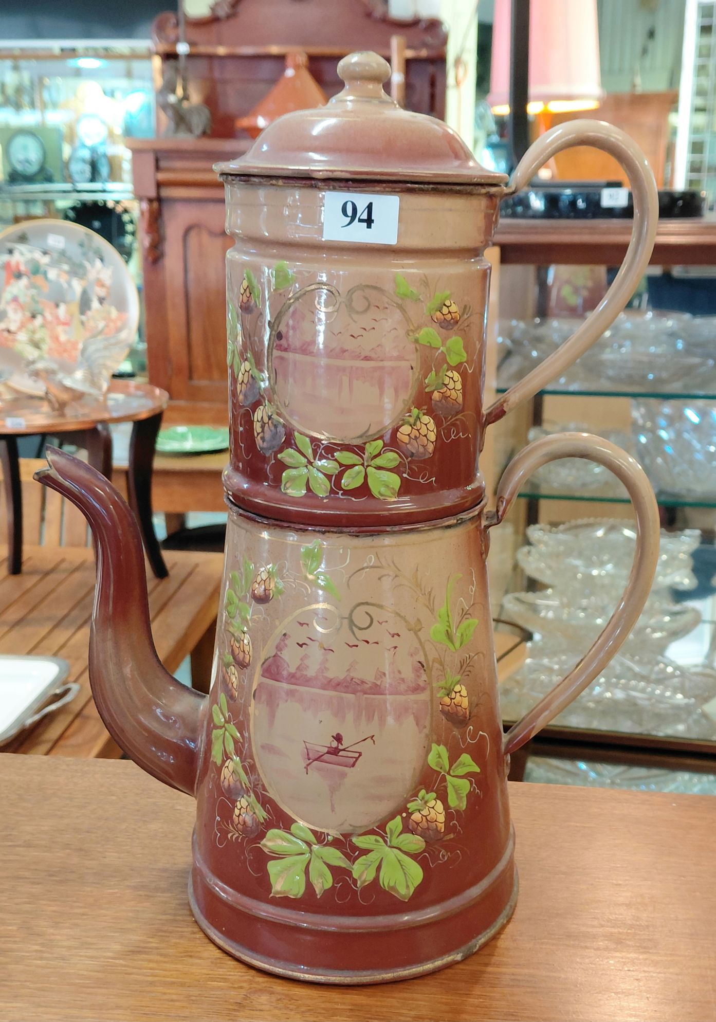 French Enamelled Coffee Maker
