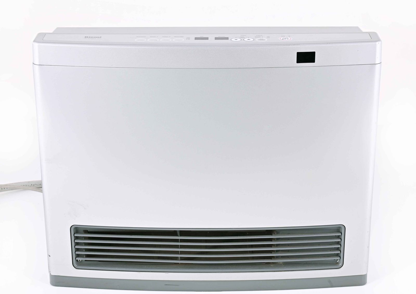 Silver coloured metal 'Rinnai Avenger 25 portable unflued gas convection  heater' with manual …. | Russell Kaplan Auctioneers