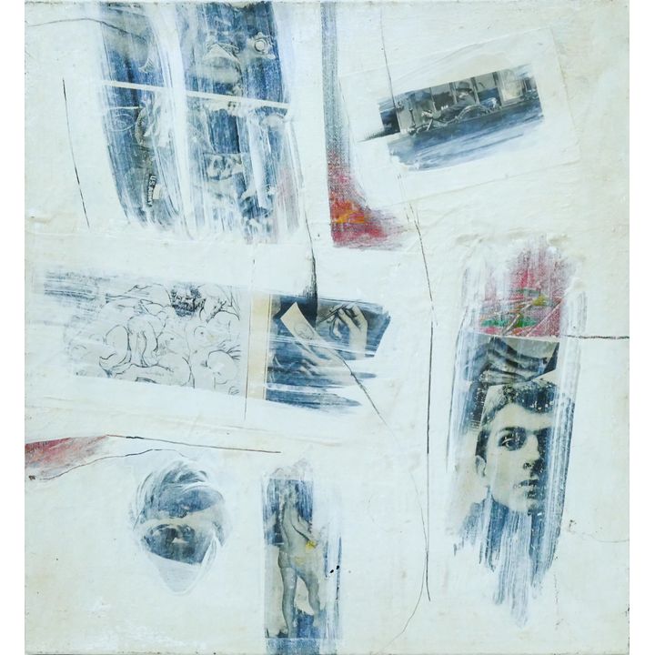 Neil Meitzler ''Abstract Collage'' 1969 Oil and Collage on Canvas