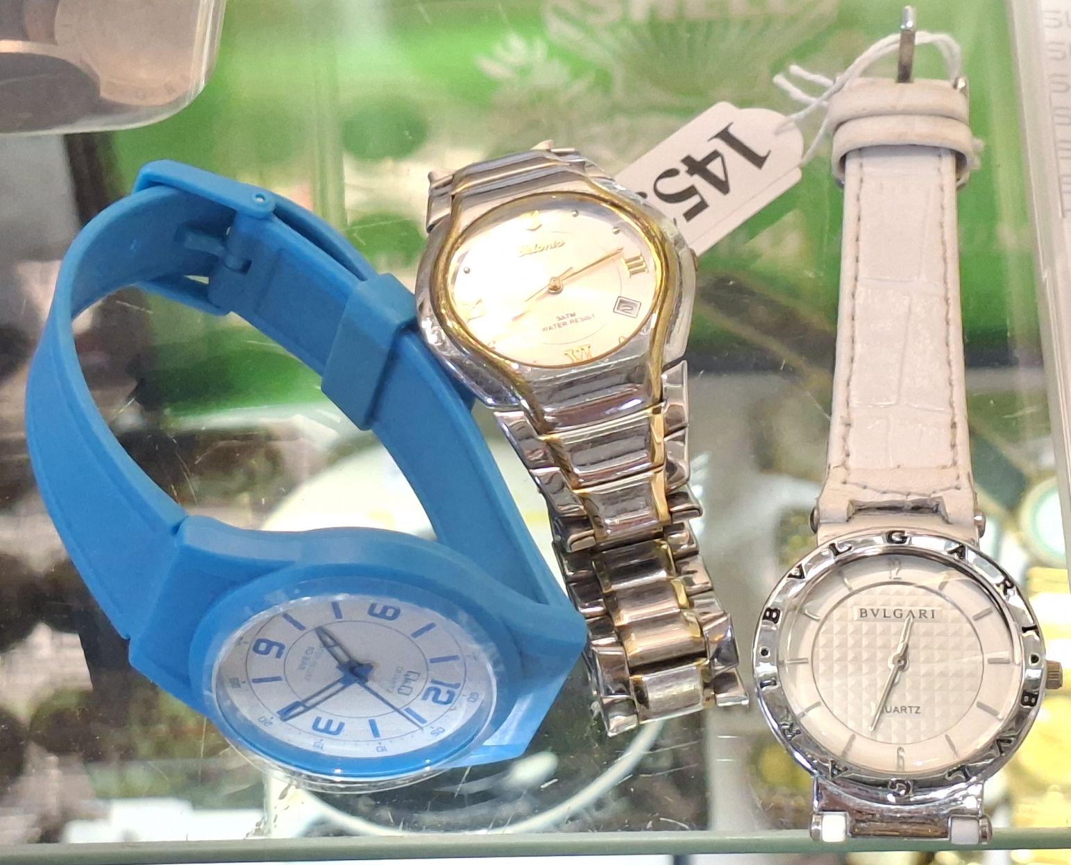 Three Wrist Watches Including Bulgari