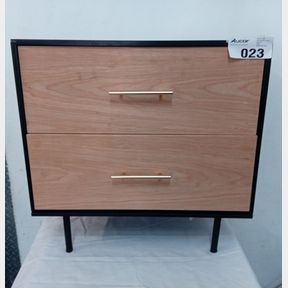 ADANI BEDSIDE TABLE- BLACK AND NATURAL