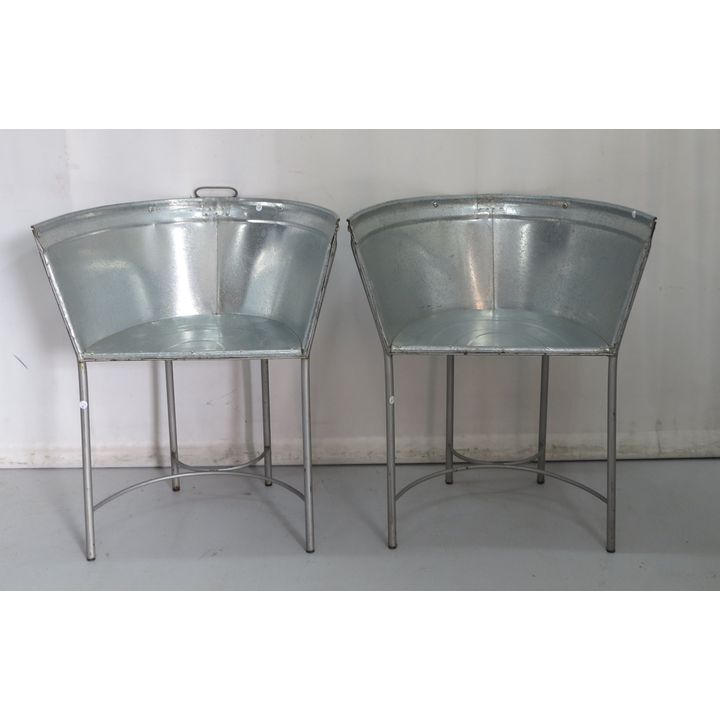 PAIR OF ALUMINIUM CHAIRS