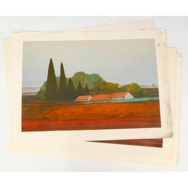 10pc Robert Buchanan ''French Farm'' Lithographs