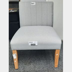 GEORGE AND MASON - PATRICIA ACCENT CHAIR - LIGHT GREY