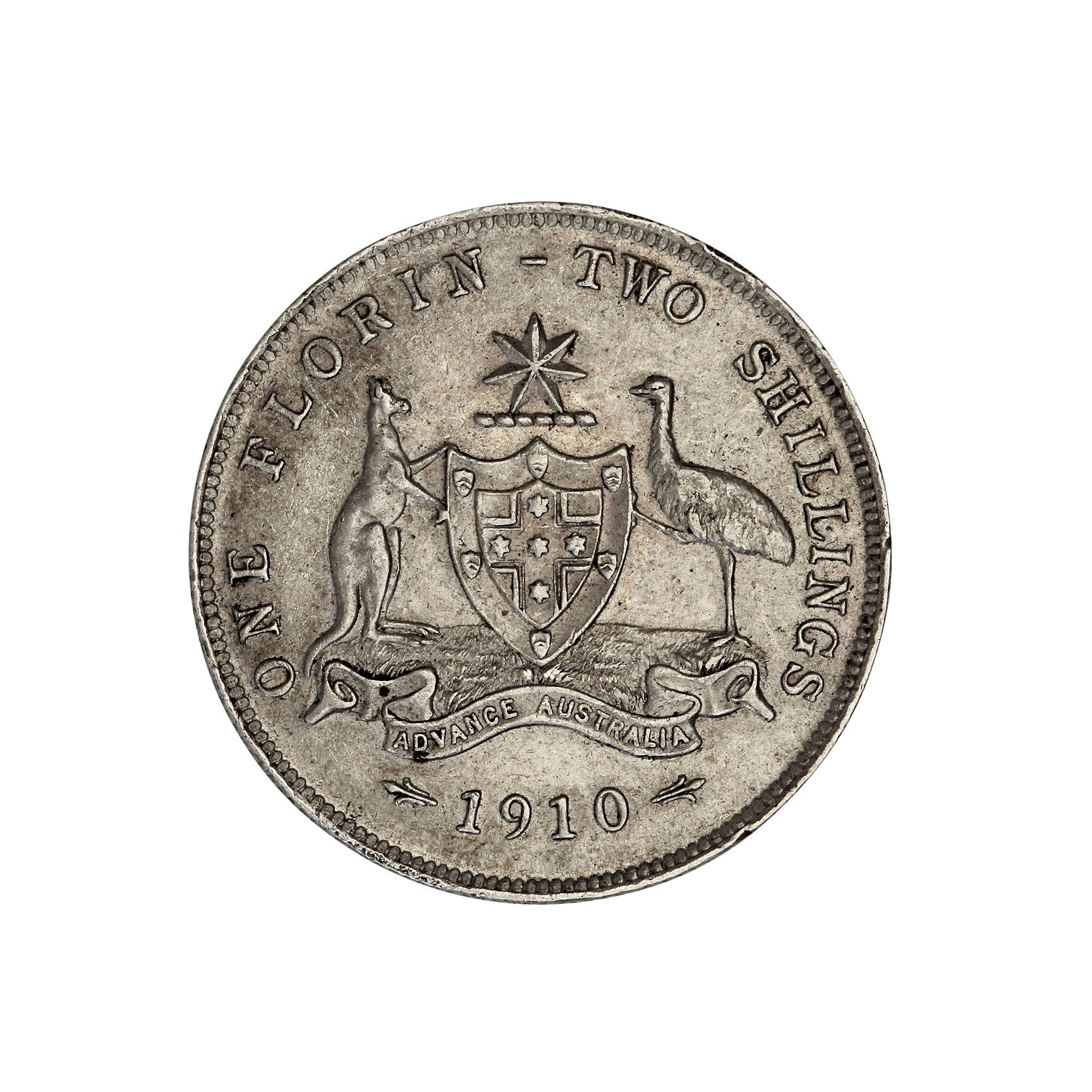 Edward VII, Florin, 1910, nEF