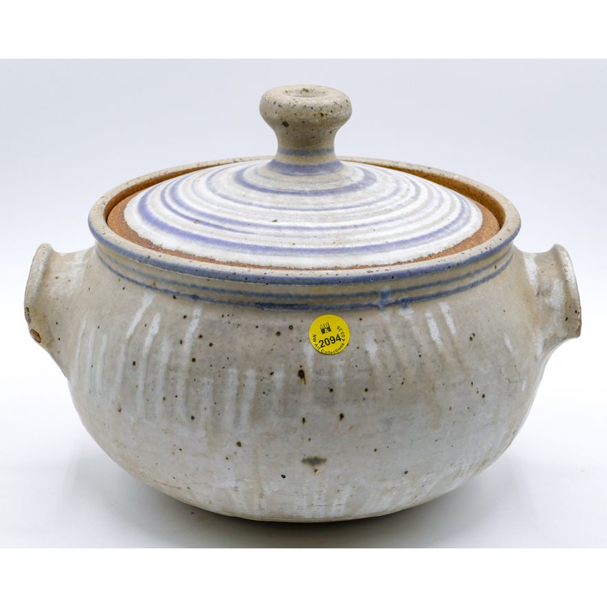 Ken Ferguson Large Pottery Covered Casserole Dish 9''