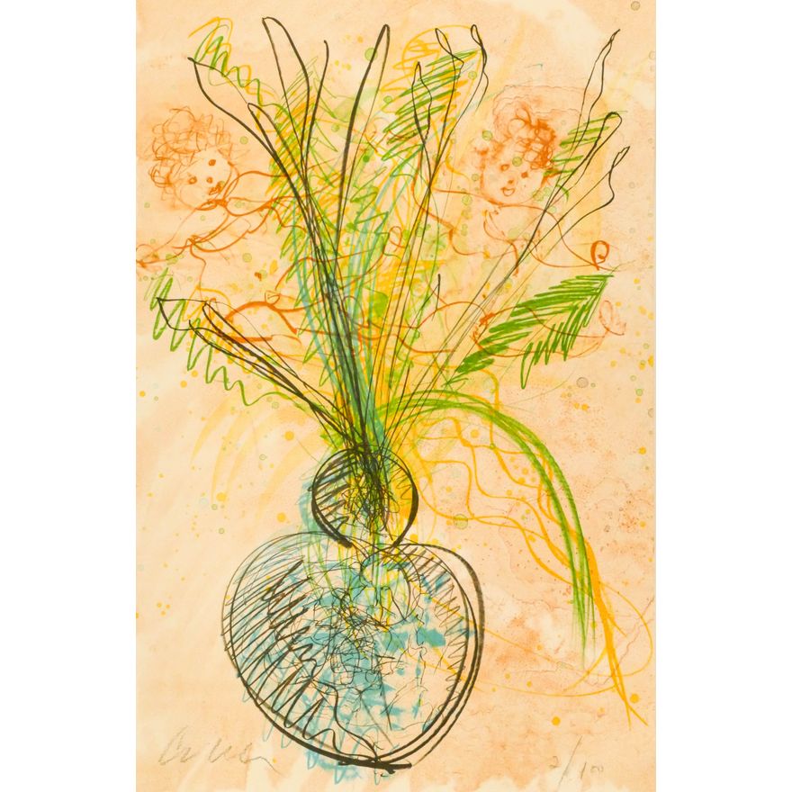 Dale Chihuly ''Ikebana'' Lithograph in Colors