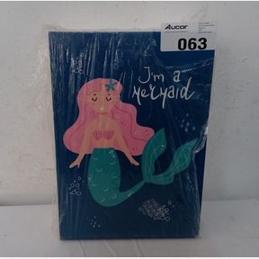 CANVAS NURSERY WALL ART- LETS-BE-MERMAIDS - SET OF 3 X A3 SIZE CANVAS PRINTS ON READY-TO-HANG FRAME