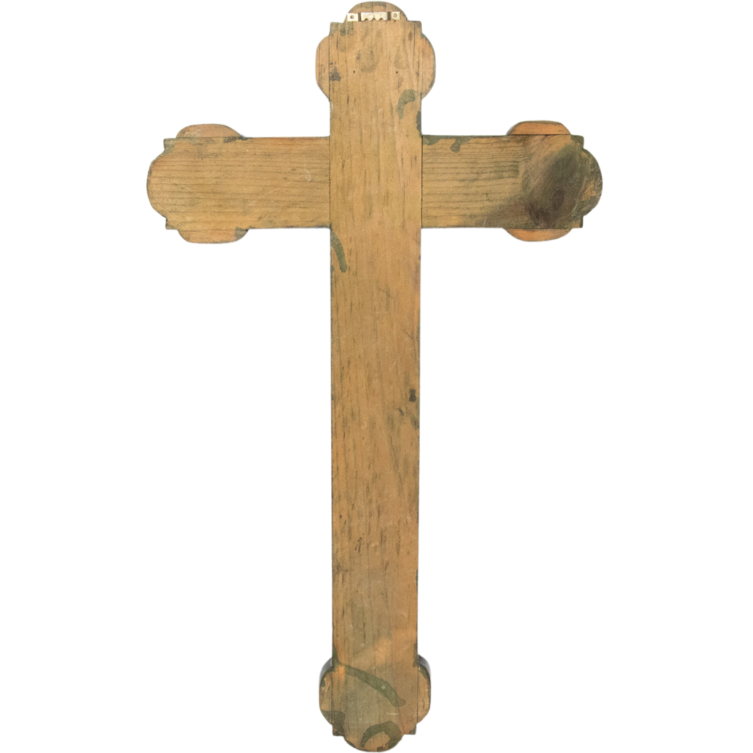 Cruz de Madera Tallada a Mano de Religioso Artesano Guatemalteco -  Eternidad eterna