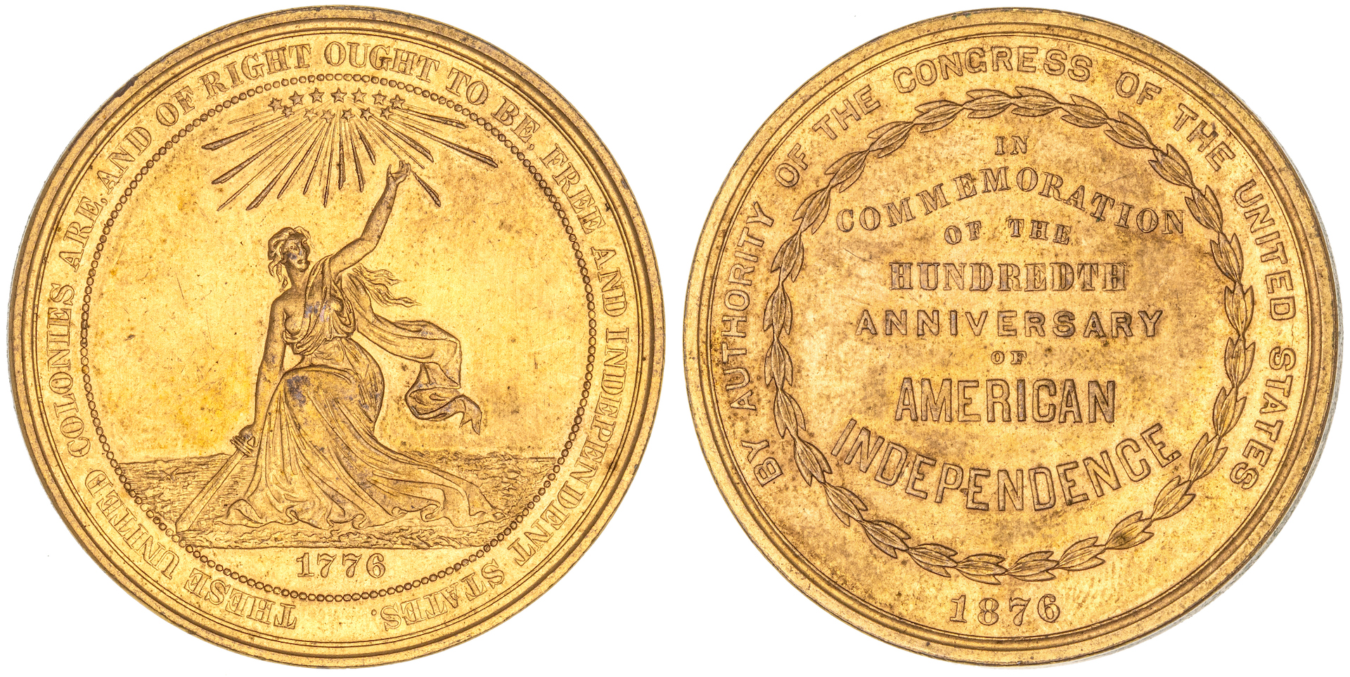 United States, Centennial Medal, 1776 - 1876, EF