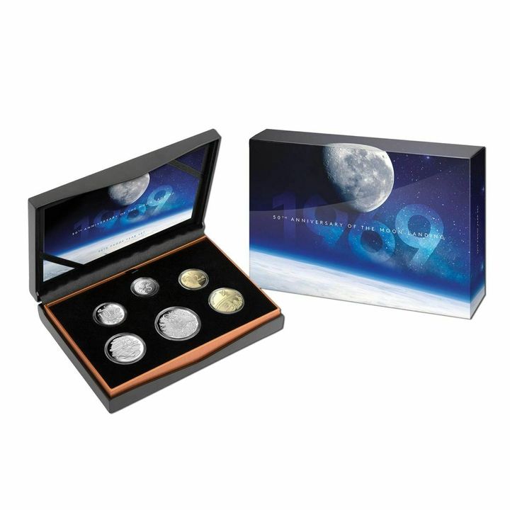2019 Royal Australian Mint 50th Anniversary of the Moon Landing Year Proof Set