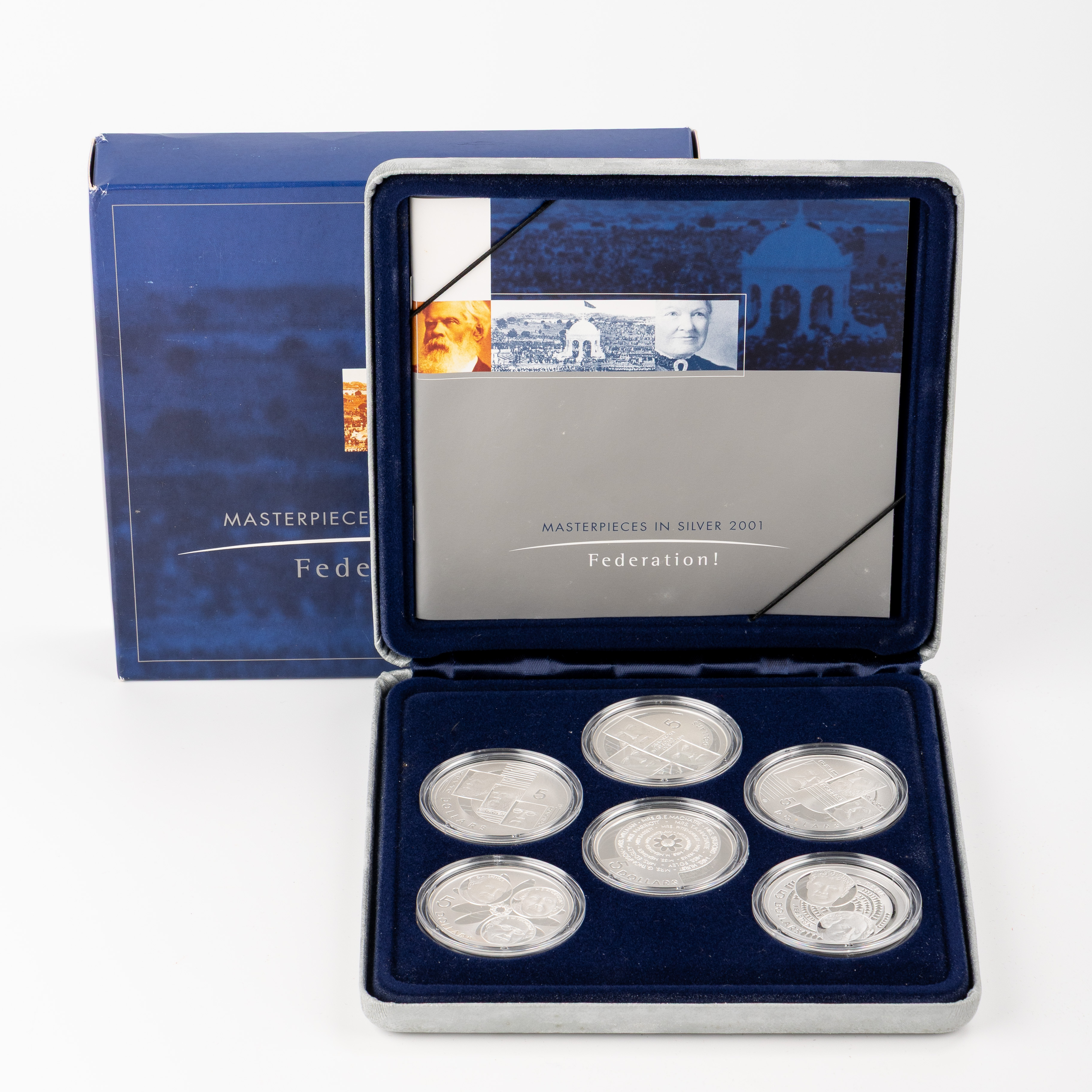 Masterpieces in Silver Proof Set- Federation, One Dollar, 2001
