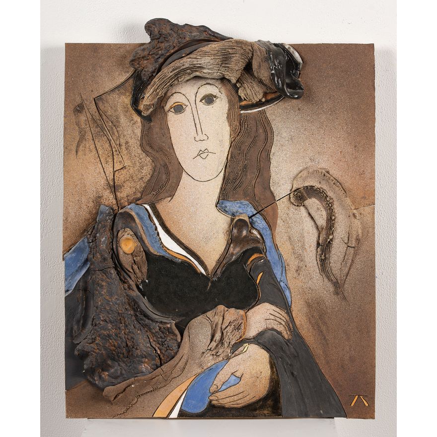 Ian Drury 'Untitled - figure after Modigliani'