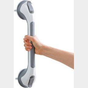 LONG TAILI SHOWER GRAB BAR 16 INCH SUCTION CUP GRAB BARS FOR BATHROOM AND SHOWER, REMOVABLE SHOWER SAFETY HANDLE HEAVY DUTY BATHTU
