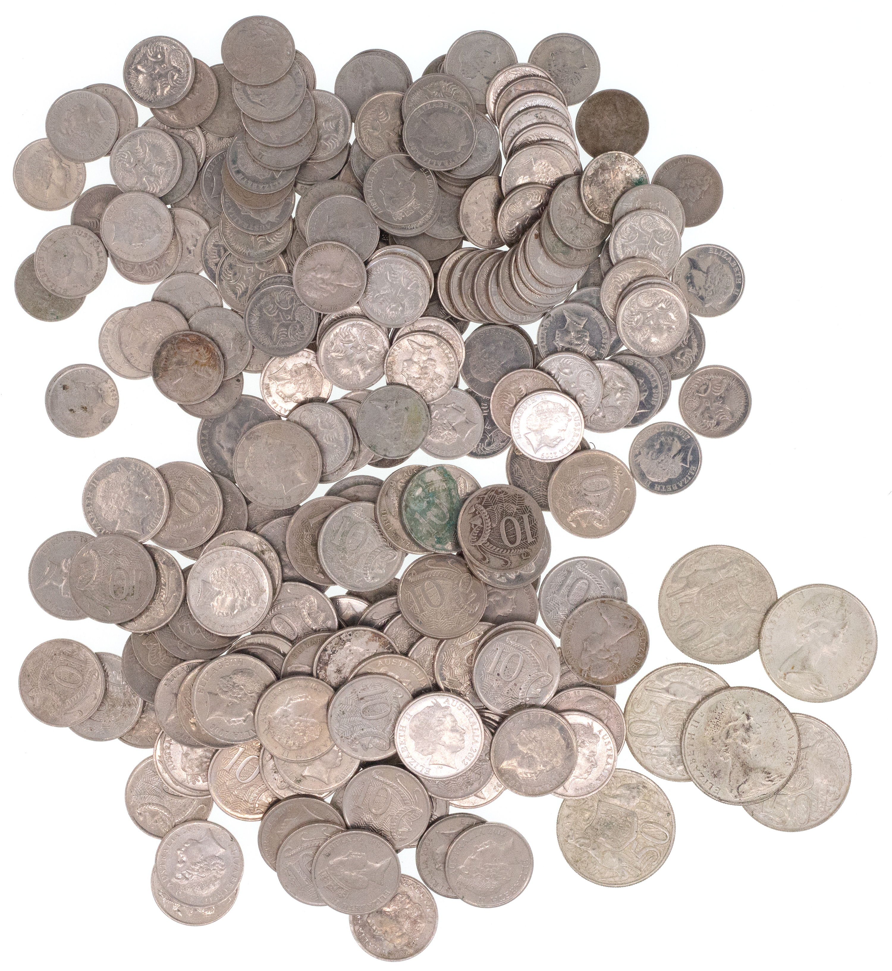 Elizabeth II, Fifty Cents, 1966, EF - aUNC