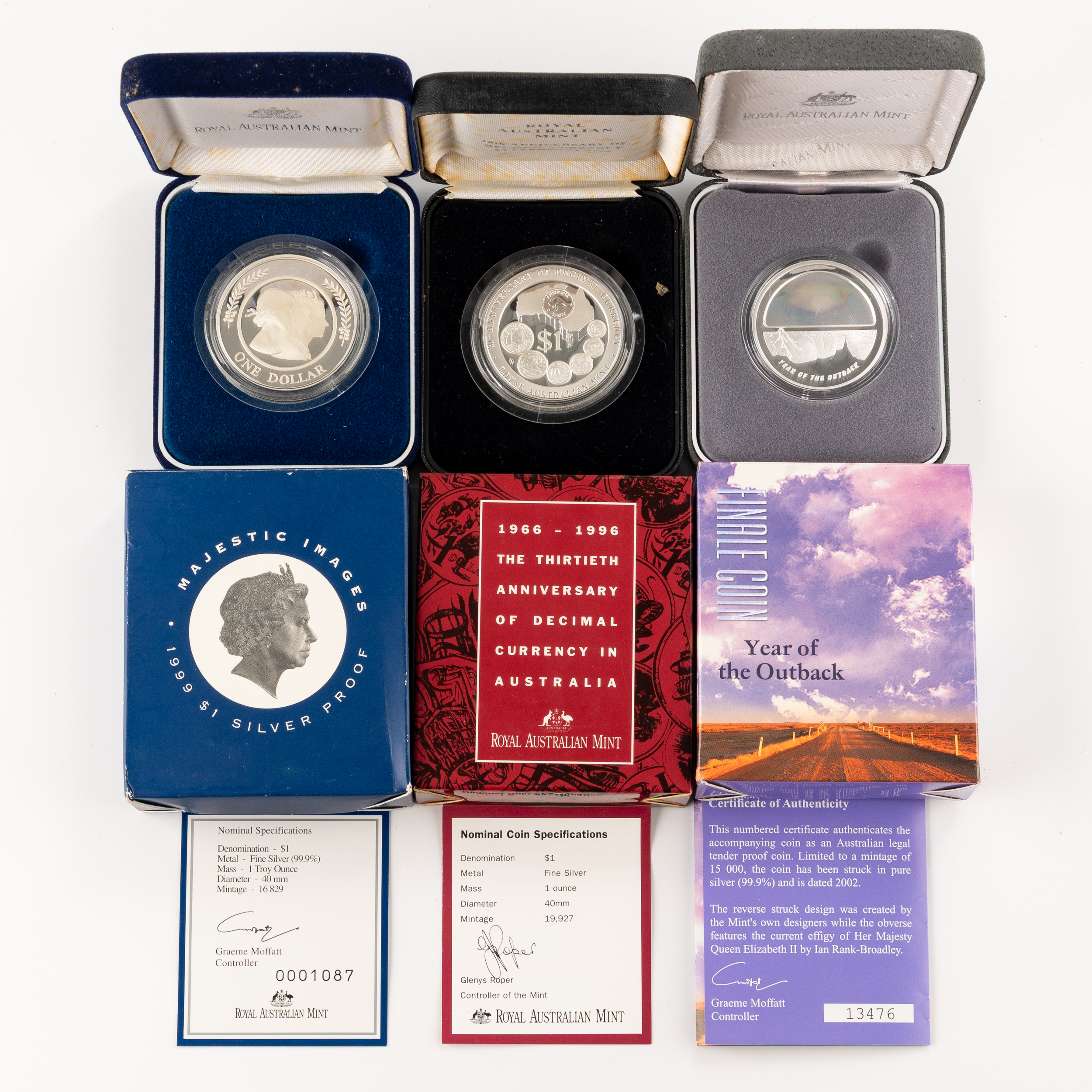 Elizabeth II, RAM, One Dollar, 1996 - 2002, FDC