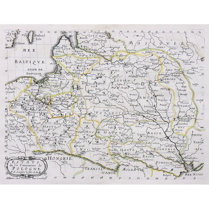 Nicolas Sanson II | Estats de la Couronnede Pologne
