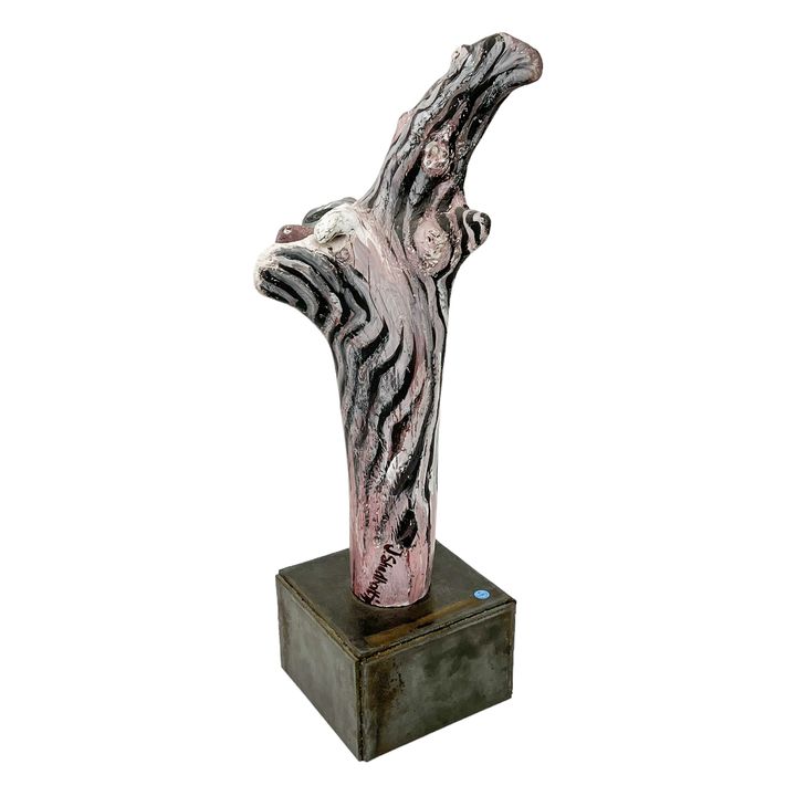 Jack Shadbolt ''Sentinel'' Painted Wood Sculpture